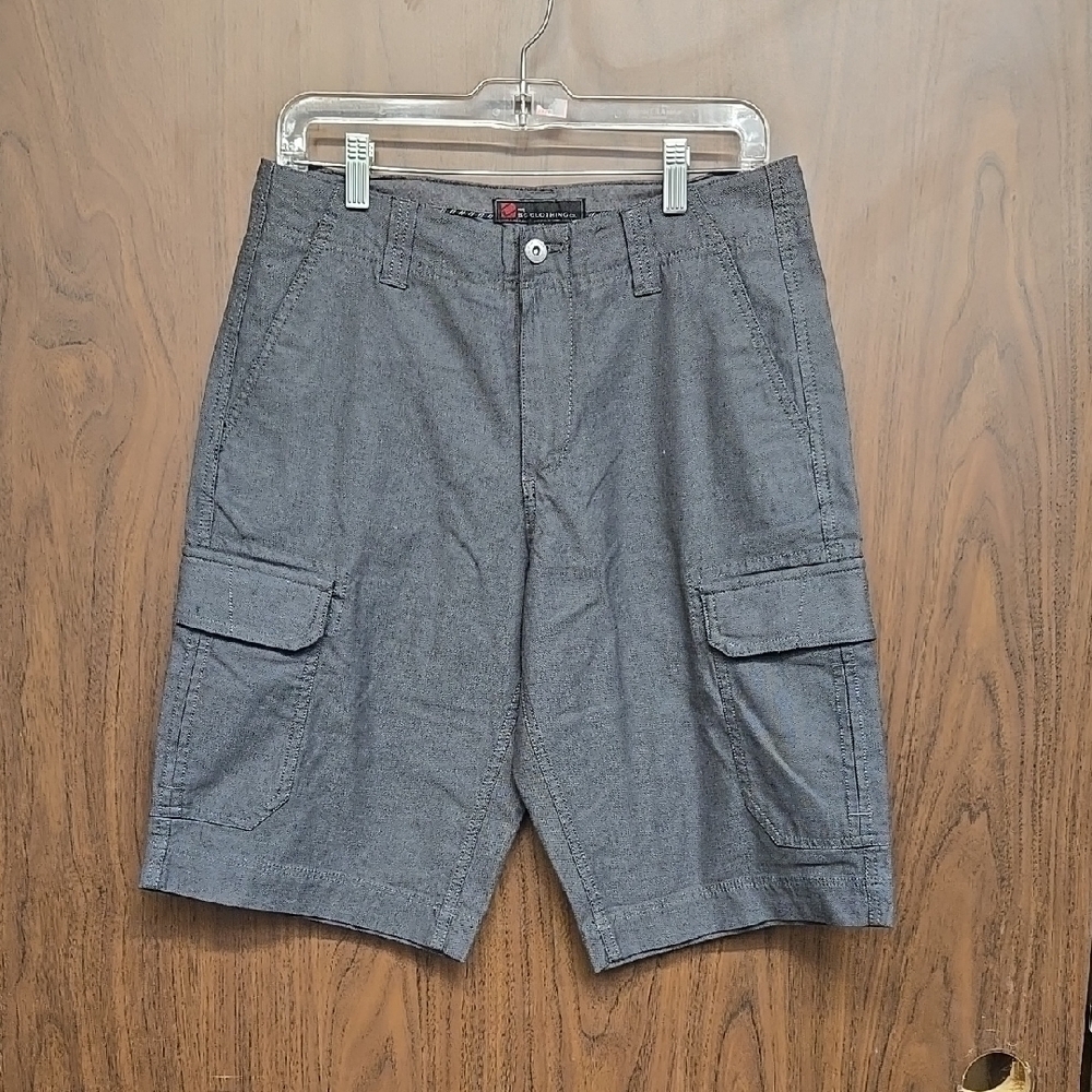 Men's Gray Cargo Shorts - Classic Utility Style